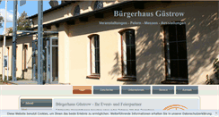 Desktop Screenshot of buergerhaus-guestrow.de